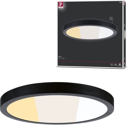 LED-paneel Abia 2 White Select Schemergestuurde bewegingsmelder (HF) rond 400 mm 16W 1400lm White Select Zwart