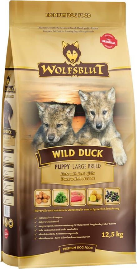 Wolfsblut Wild Duck Puppy Large Breed 12,5 kg