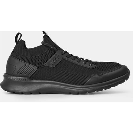 Boss Heren Extreme Suede Hardlooptrainers (Zwart)