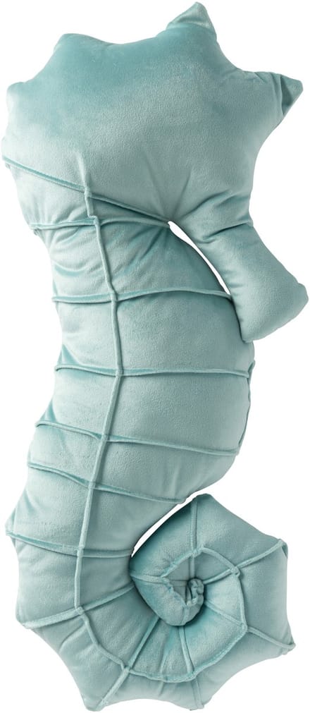 J-Line kussen Zeepaard - polyester - turkoois