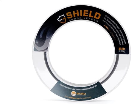 Guru Shield Shockleader Line - 10lb - 0.30mm - 100m - Grijs