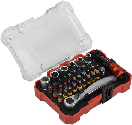 Ratelset Schroevendraaiers - Precisie Gereedschap - Klusjes Thuis - Compacte Magneetgreep - 12cm Set