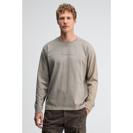 Butcher of Blue Army Qcc Loose Tee Ls Slate Grey Vd Größe: S | Pullover Outlet | Herren | Grau