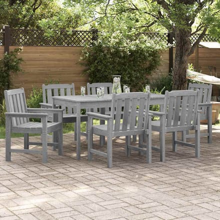 vidaXL Tuinstoel 6 pcs Lichtgrijs 65.5 x 59 x 88 cm Polyetheen