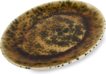 Bonbistro Serveerschaal 36x26cm groenbruin Resto (Set van 4)