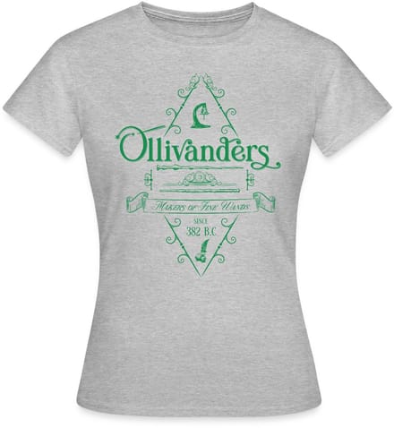 Harry Potter Olivanders Winkel Groen Logo T-Shirt Dames