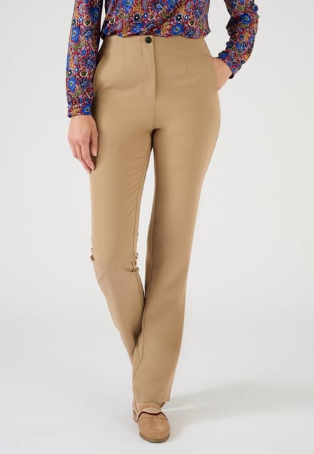 Damart - Broek met effect platte buik - Dames - Bruin - 46