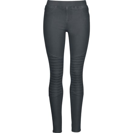 R.E.D. Rock-Engineered Design Zwarte legging in biker-look - Dames - M