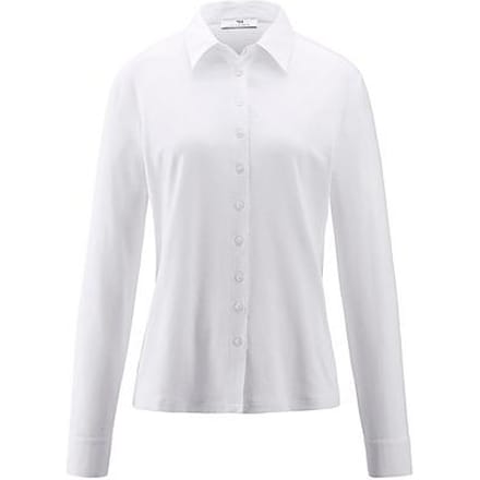 Jerseyblouse Van Peter Hahn wit