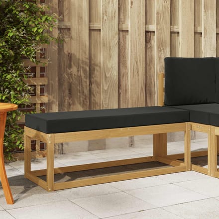 vidaXL - Buitenstoel - Bank - Massief - Acacia - Hout - Wit