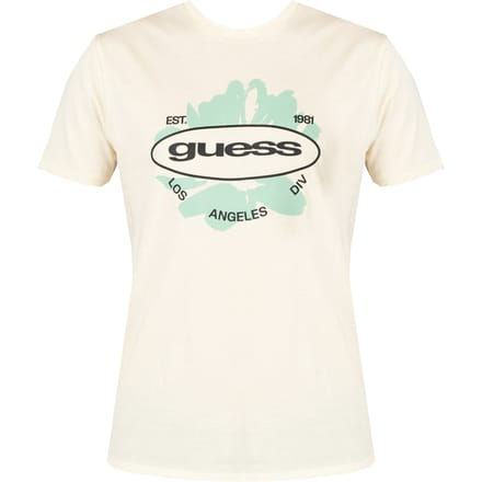 Guess T-Shirt LA Logo Mannen geel