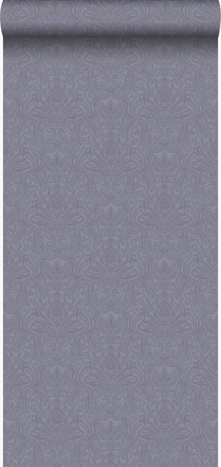 Origin Wallcoverings behang ornamenten paars en grijs - 53 cm x 10.05 m - 346534