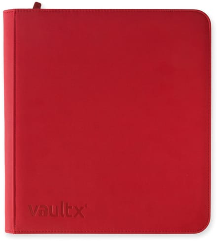 Vault X 12-Pocket Exo-Tec® Zip Binder - Verzamelmap - 480 Kaarten/Rood