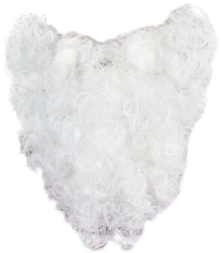 Witbaard Baard Kabouter Synthetisch Wit