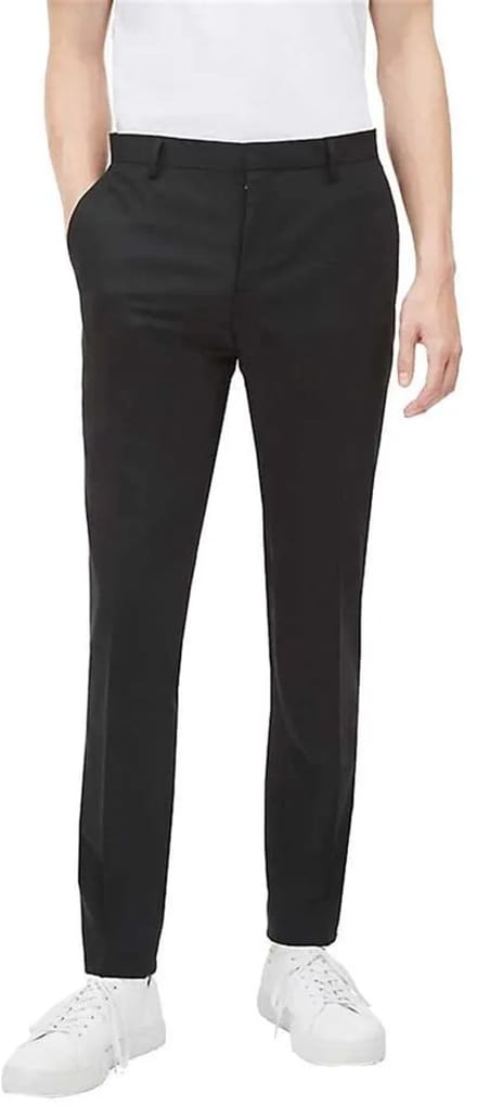 Calvin Klein Stretch Wool Slim Fit Dress Pants Zwart 46 Man