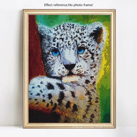 Volledige ronde diamant borduurwerk verkoop 5D Diy Diamond schilderij dierenfoto 20X30 black