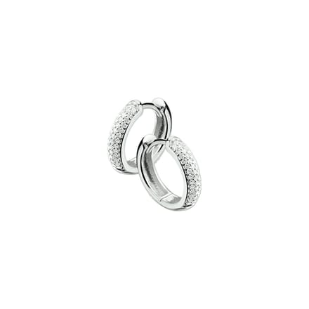The Jewelry Collection klap-oorringen Diamant 0.25 Ct. - Witgoud (14 Krt.)