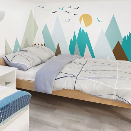 Kinderstickers van het Scandinavische gebergte Oyenka, 100 x 150 cm