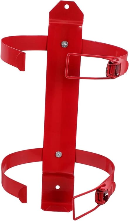 Brandblusser Houder - Bevestiging Beugel - Veiligheid Thuis - Verstelbare Pasvorm - 25.5 cm - Rood