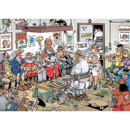 Jan van Haasteren Wie is de volgende? - Puzzel 500 stukjes volwassenen - Legpuzzels