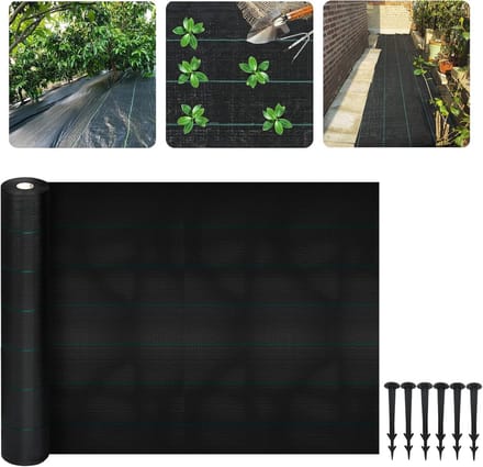 Waterdoorlatend Onkruiddoek 20 m² UV-bestendig en Scheurvast