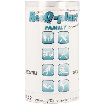 ResQ-plast Familie Rood 100 mm 1 Pleister
