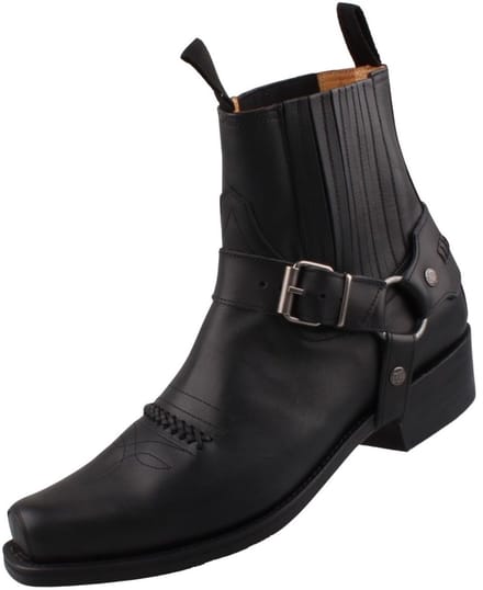 Sendra biker enkellaars 6445 zwart