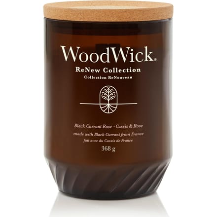 WoodWick ReNew Large Geurkaars - Black Currant & Rose - 75 branduren