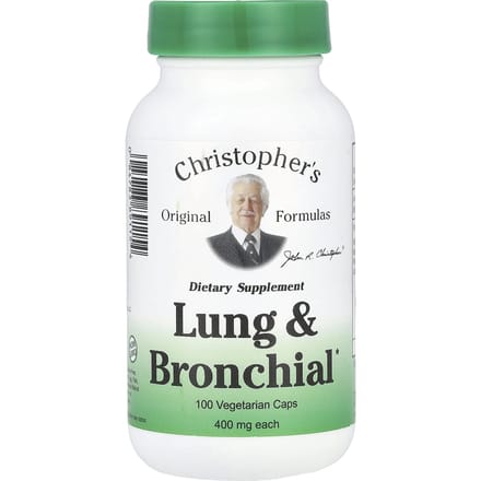 Christopher's Original Formulas, Long & Bronchiaal, 100 Veggie Capsules