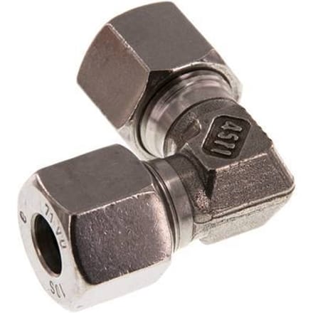 10S RVS Elbow 90deg Snijring 630 Bar DIN 2353 - FL2E-C-ST-10-S