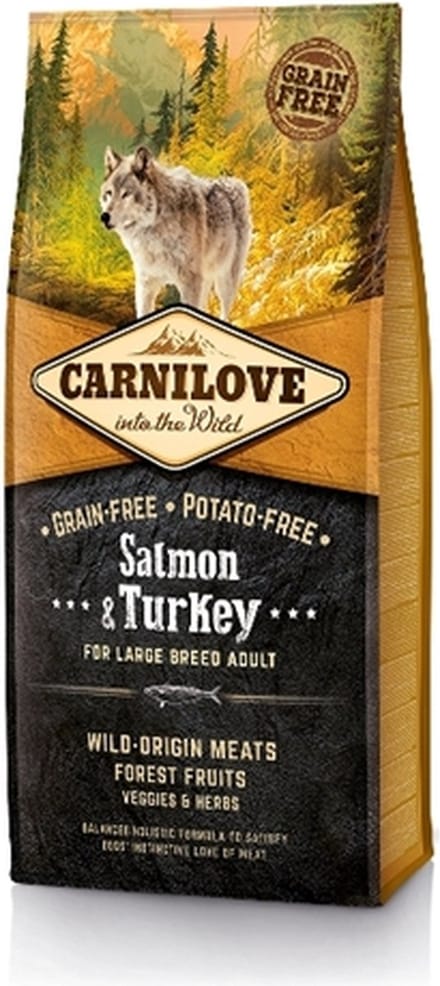 CARNILOVE SALM/TURK ADULT L/B 12KG