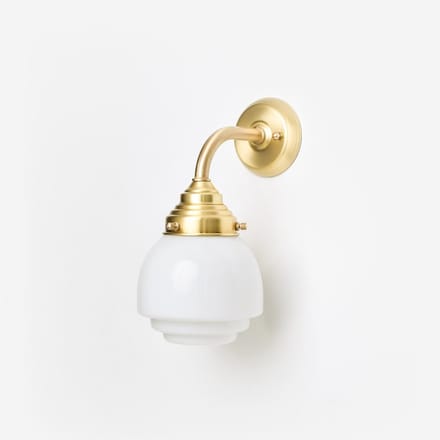 Wandlamp Gispen Vlak Curve Messing - Art Deco Trade