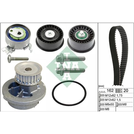 Schaeffler Ina Waterpomp + distributieriem set INA 530 0441 32