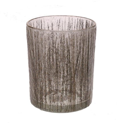 Wind Light glass gold colour Ø10x13cm