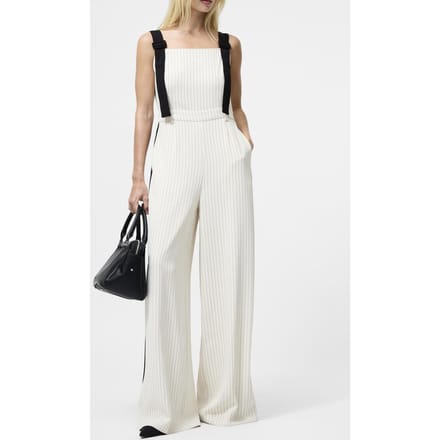 French Connection Mara Vinnie Suiting Jumpsuit Sandshell Black Sandshell Black Taglia: 6 | Tute Outlet | Donna | Nero