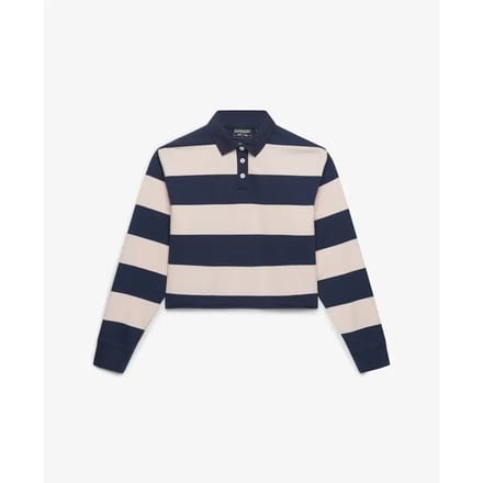 Damespolo met lange mouwen Superdry Athletic Essentials Stripe