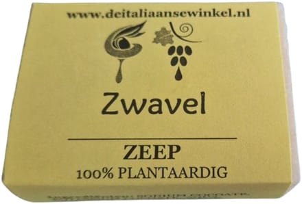 Zwavel zeep ( sulphuric ) 100% plantaardig - 100g