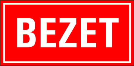 Bezet magneetsticker 100 x 50 mm
