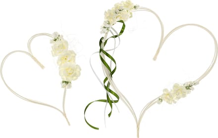 Hart decoratie Cream