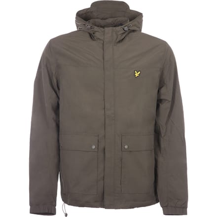 Lyle & Scott jack met capuchon en zakken - Olijfgroen