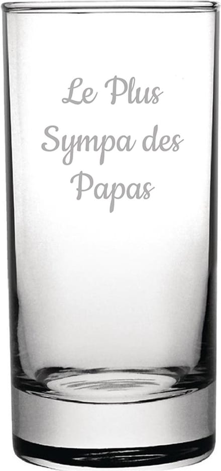 Longdrinkglas gegraveerd - 28,5cl - Le Plus Sympa des Papas