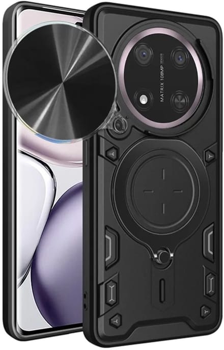 Hoesje geschikt voor HONOR Magic7 Lite/X9c - Techsuit CamGuard Pro Back Cover - Zwart