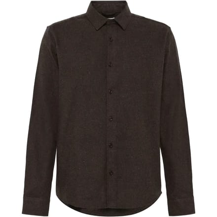 Flanellen overhemd met lange mouwen KnowledgeCotton Apparel Dune