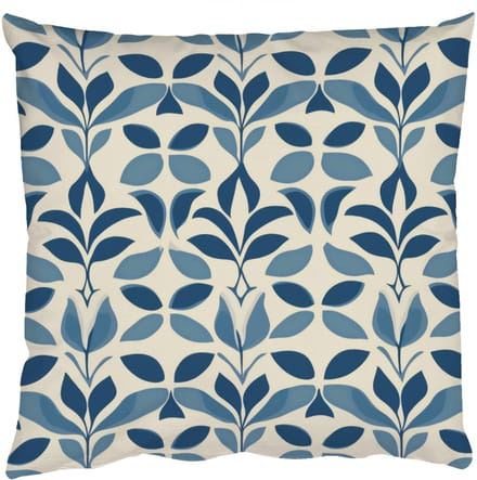 Sierkussens - Kussentjes Woonkamer - 40x40 cm - Flora - Modern - Blauw