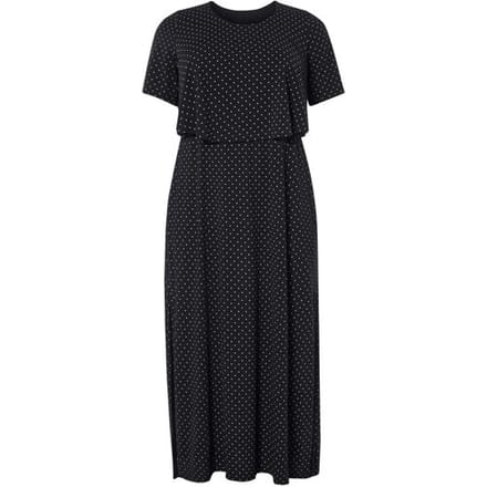 ESMARA Dames jurk - plus size (Zwart, XL (48/50))