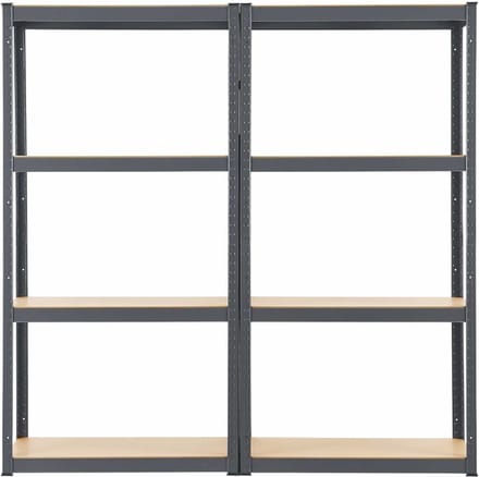 2 stuks Stellingkast / Magazijnstelling / Opbergkast - Easy - 160 x 80 x 40 cm - Grijs