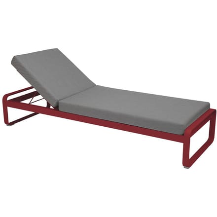 Fermob BELLEVIE Komfort - Ligbed - 43 chili - 79 Flanelgrijs