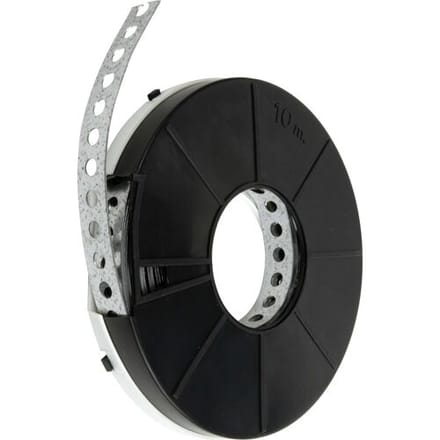 Bandijzer - recht - geperforeerd - verzinkt - 12 x 0.70 mm (10 m)