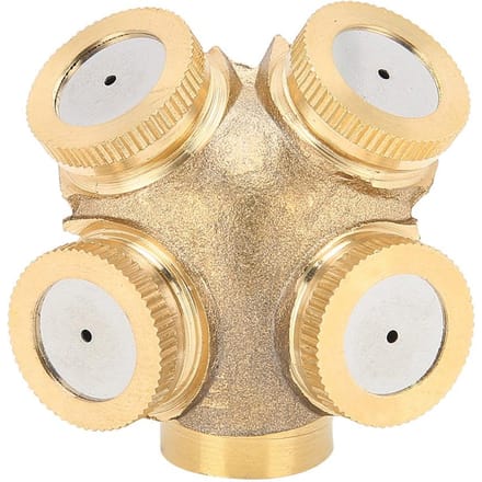 G1/2 DN15 Messing Hogedruk Landbouwspuitmond Verstuiver Tuinirrigatie Sproeier beige