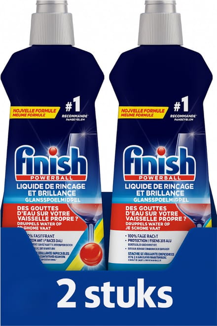 Finish Glansspoel Lemon 800ml - 2 Stuks - Voordeelverpakking